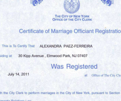 美国纽约州结婚许可证海牙认证/纽约金桥翻译认证公司5189565673
