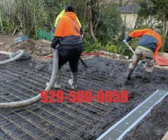 纽约蓝天家装维修团队–水泥车道/砌墙铺装/台阶围栏/灰白油漆/929-500-0059