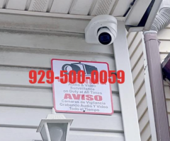 纽约蓝天监控报警安装团队- 安防监控报警摄像头CCTV手机APP硬盘回放安装929-500-0059